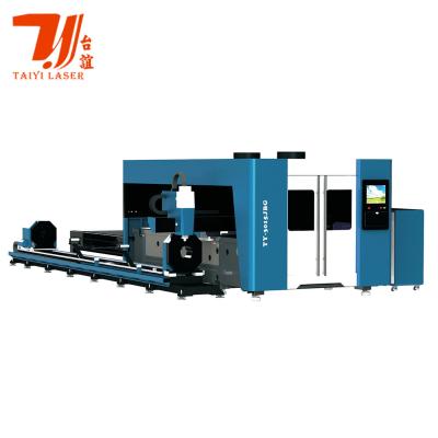 China TY-3015JBG 1000W - 6000W CNC Fiber Laser Cutter Metal Tube SS Pipe Laser Cutting Machine for sale