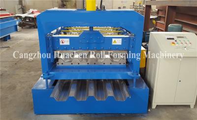 China Material thickness 0.6 to 1.5mm deck floor roll forming machine total weight about 8 tons for sale