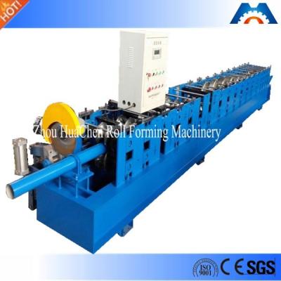 China Rainspout Downspout Roll Forming Machine Fly Saw Cutting 100mm Or Customized Diameter for sale