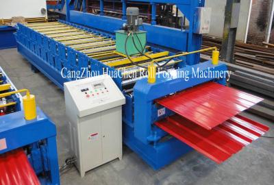 China 7.5KW 0.3 - 0.8mm Roof Panel Roll Forming Machine 7.2*1.55*1.91m for sale