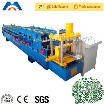 China Steel Channel C Purlin Roll Forming Machine 13 Rows Hydraulic control for sale