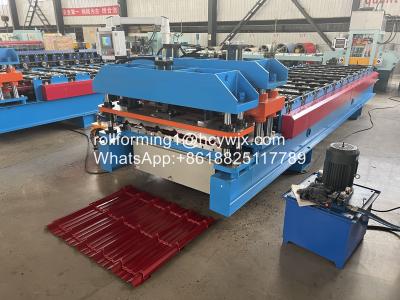 China Colored Steel Glazed Tile Roll Forming Machine , Durable Roll Form Machine for sale