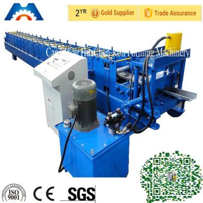 China Galvanized Steel Iron Door Frame Roll Forming Making Machine PLC Control 18 Stations for sale