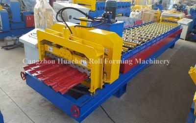 China Roofing Glazed Tile Roll Forming Machine Light Weight High Strengt for sale