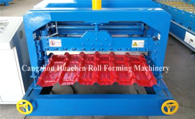 China 5.5KW Glazed Tile Roll Forming Machine , Roof Panel Forming Machine 0.3-0.8mm Thickness for sale