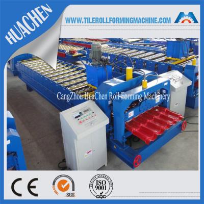 China Color Steel Glazed Tile Roll Forming Machine , Roof Wall Cladding Roll Former Machine for sale