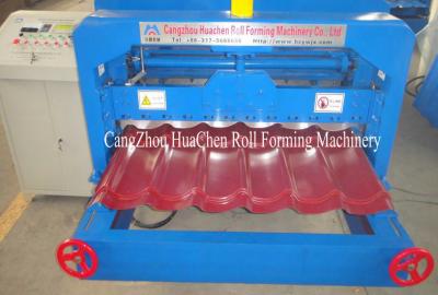 China Auto Glazed Tile Roll Forming Machine , Roofing Sheet Forming Machine PLC Control for sale