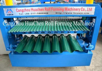 China Horizontal Speed 15-18m / min Cold Roll Former , Corrugated roofing sheet making machine for sale