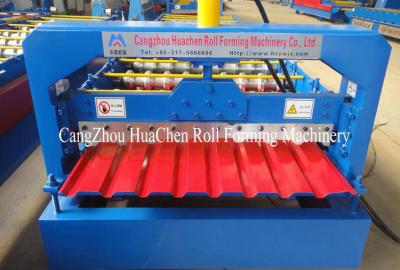China ISO Power Floor roof tile roll forming machine with Gear Box Transmission for sale
