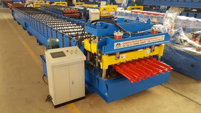 China Automatic Glazed Tile Roll Forming Equipment 1250 Width Step Tile Making Machine for sale