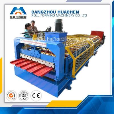 China Building Material Iron Sheet Roof Corrugated Roll Forming Machine For Exhibition Halls for sale
