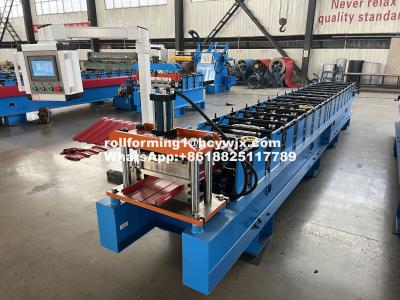 China 16 Rows Rollers Roof Panel Forming Machine Chain Drive for sale