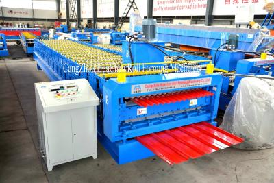China Corrugated Steel Double Layer Roll Forming Machine Metal Roofing Panel Roll Formers for sale