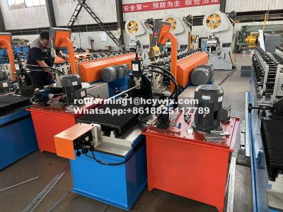 China 45# Steel Roll Forming Machine Gear Transmit Beacon 6 / Beacon 10 0-35m/Min Speed for sale