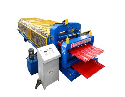 China 1250 mm Galvanized Sheet Roll Forming Machine 5.5kw Power , Tile Steel Making Machine for sale