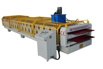 China Professional Double Layer Roll Forming Machine / 380v Wall Panel Roll Forming Machine for sale