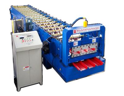 China Colored Steel Roofing Sheet Roll Forming Machine Corrugated Steel Sheet Making Machine for sale