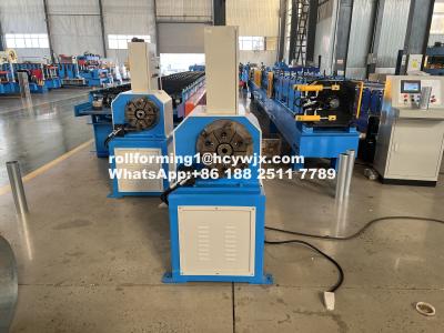 China 0.45-0.6mm Material Thickness Downspout Roll Forming Machine with 5.5kw Motor Power zu verkaufen