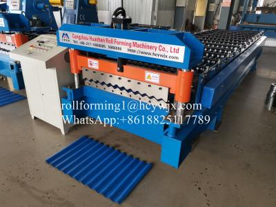 China Automated PLC Controlled Roll Sheet Forming Machine 12 Rollers Hydraulic Cutting for sale