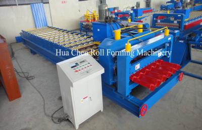 China Roman Type Popular Glazed Tile Roll Forming Machine / Cold Roll Forming Machine for sale