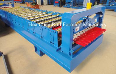 China Galvanized Steel Wall Panel Roll Forming Machine / Equipment With Low Consume for sale