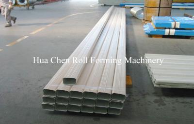 China Steel Pipe Square Downspout Roll Forming Machinery Full Automatic 8 - 10m/Min for sale