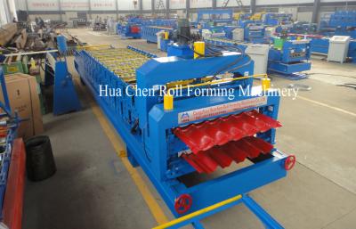 China la capa doble de la teja y del tejado de la energía hydráulica 7.5Kw lamina la formación de la máquina con CE en venta