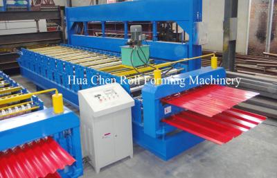 China Cr12 Plate Double Layer Roll Forming Machine For Roof Panel 0.3mm - 0.6mm 20m/min for sale