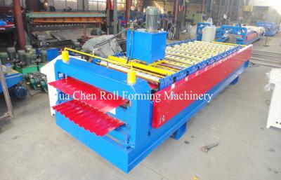 China 1.2 Inch Single Chain Drive Roof / Wall Sheet Metal Roll Forming Machines for sale