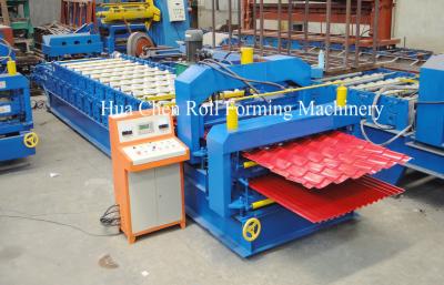 China Double Layer Colour coated Steel Roof Panel Wall Panel Roll Forming Machine PLC Control Automatic for sale