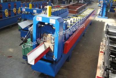 China Galvanized Ridge Roofing Gutter Roof Panel Roll Forming Machine 410mm Width for sale