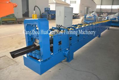 China 7.5kw Main Motor Gutter Roll Forming Machine Controlled by PLC with Hydraulic System for sale