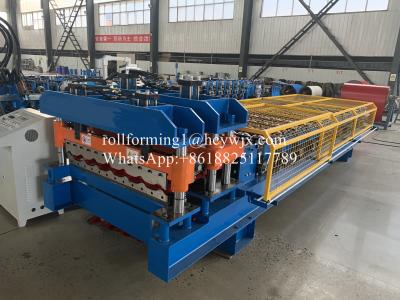 China 12 Rows Partial Arc Glazed Tile Roll Forming Machine for sale