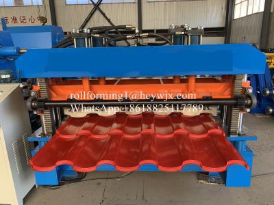 China Hydraulic 2m/Min Glazed Tile Roll Forming Machine for sale