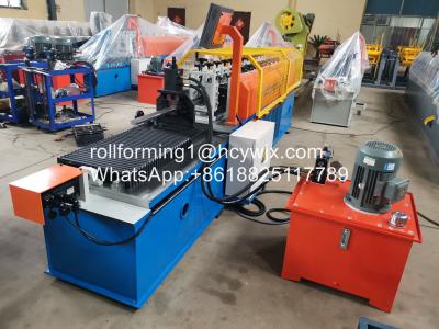 China 8KW 45m/Min Plc Omega Roll Forming Machine With Hydraulic Cutting for sale