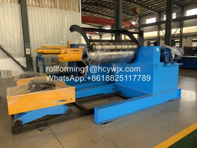 China Slitting Line Hydraulic Recoiler With Coil Car Tension Stand Scrap Winder Device for sale