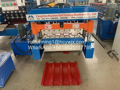 China IBR 686 Long Span Q235 Roofing Sheet Roll Forming Machine for sale