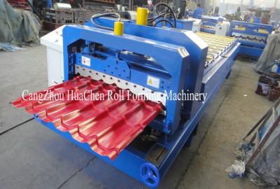 China Roofing Panel / Glazed Tile Roll Forming Machine With 12 Roll Station for sale