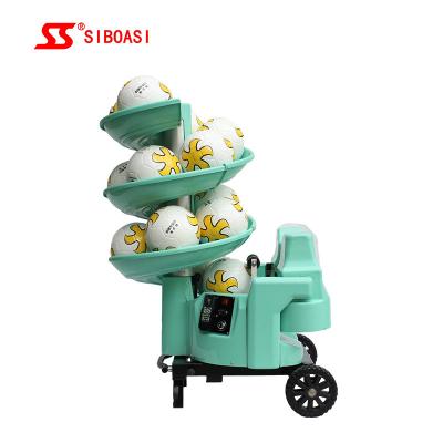 China vertical oscillation Ball Launcher For Soccer , Football Ball Throwing Machine for sale