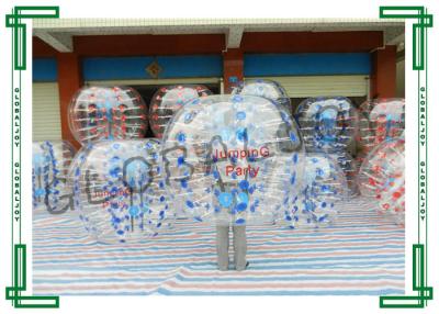 China Bola inflable clara del topetón del vientre, bola al aire libre del juego de la despedida del compinche en venta