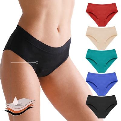 China Bamboo Fiber Leak Proof Period Underwear Breathable S-4XL Period Protection Underwear for sale
