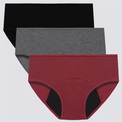 China Ropa interior de absorción de la cintura de los calzoncillos de la prueba del escape de las mujeres del algodón alta mediados de en venta