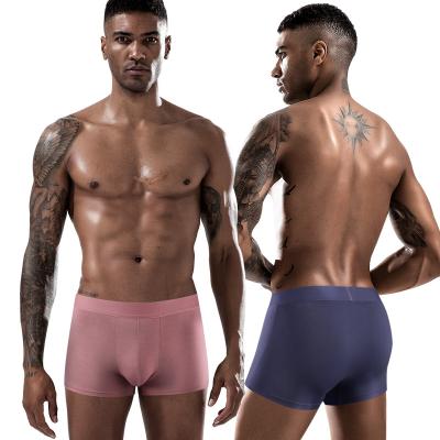 China Anti-Bacterial Mens Boxer Shorts L-3XL Knitted Plus Men'S Breathable Mesh Underwear for sale