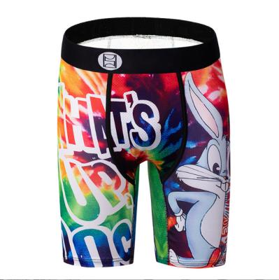 China OEM Printing Mens Boxer Shorts Trunks Breathable Polyester Training Boxer Shorts for sale