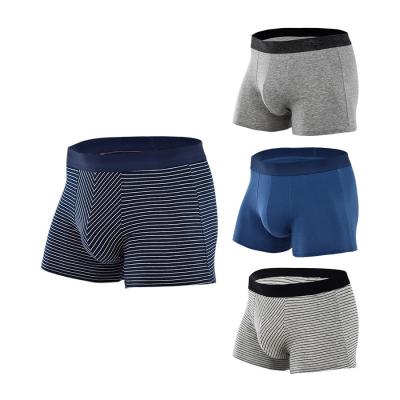 中国 Knitted Men Boxer Shorts Breathable Soft Boxers Male Cotton Underwear 販売のため
