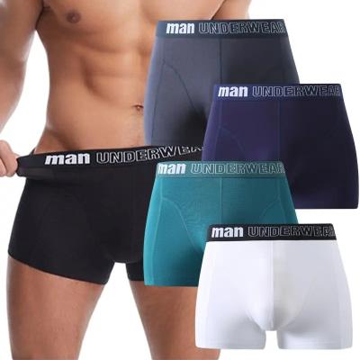 China Breathable Mid Rise Plus Size Boxers Underwear Bamboo Mens Underwear Boxer Briefs Te koop