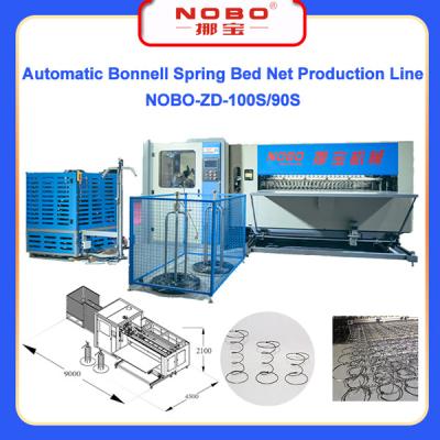 China produção automática da indústria do colchão da máquina da mola de 65mm - de 90mm Bonnell à venda
