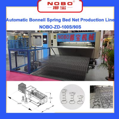 China 90 Sheets / 8 Hours Mattress Production Line Spring Bed Core Manufacturing Line for sale