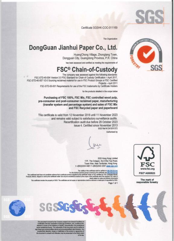 FSC Paper - Huizhou Huabao Craft & Gift Co.,Ltd