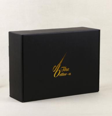 China Gift 250gsm Grey Board Cardboard Package Boxes Gold Foil Stamping for sale